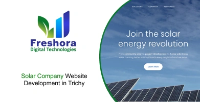 Solar Company Website Development in Trichy