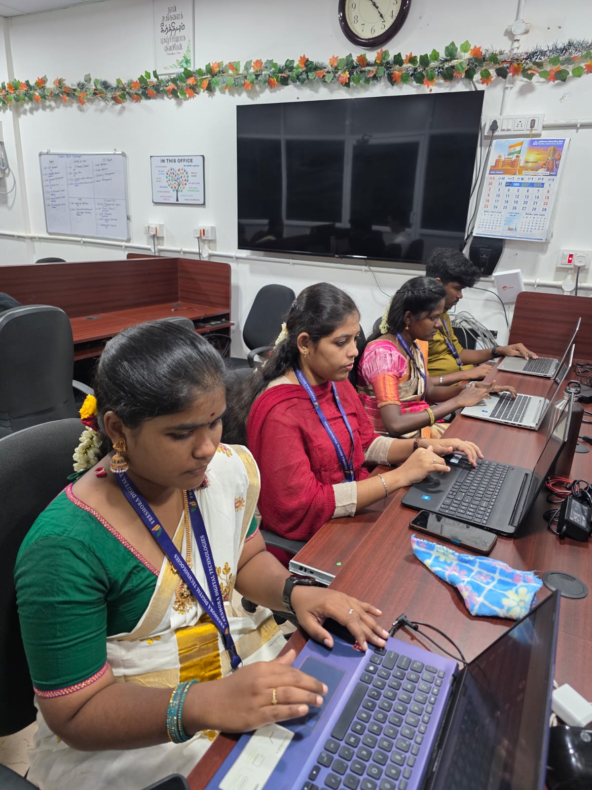 Teamwork & Tech in Ethnic Wear