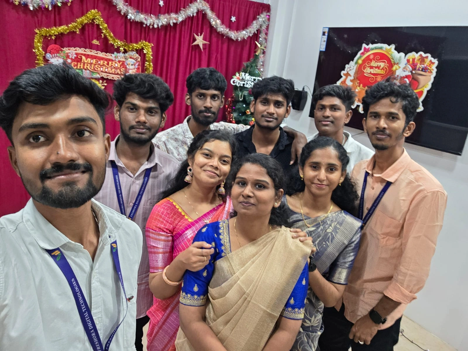 Christmas Selfie with Our Team